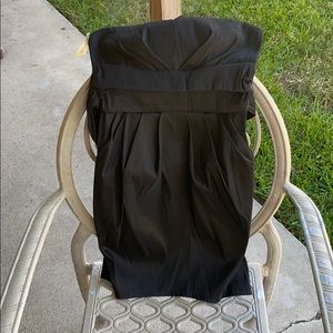 Strapless black dress